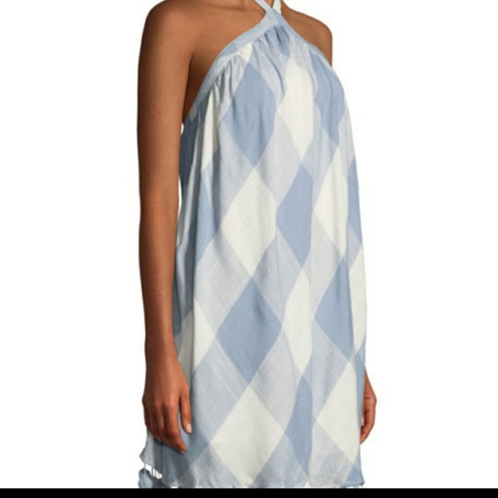 Halter dress with low back